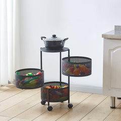 3 Tier Round Storage Cart SF-103 for organizing and decluttering spaces1