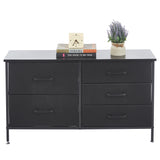 Storage Cabinet 5 Drawers TV Stand OT-119 Black