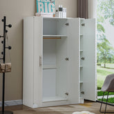 3 Door Wardrobe Clothes Closet WD-117 WHITE