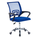 ergonomic mesh office chair in dark blue adding pop of colour with breathable mesh and sponge seat | Artisansa SA