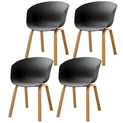 Dining Chairs Set of 4 CR-W03 Black
