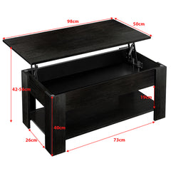 Coffee Table Lift Top Side Table CT-007 BLACK