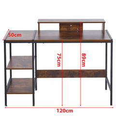 Computer Table Study Desk with Monitor Stand Shelf SD-S21