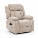 KJ-8819 power lift massage recliner chair with lumbar heat and chenille upholstery