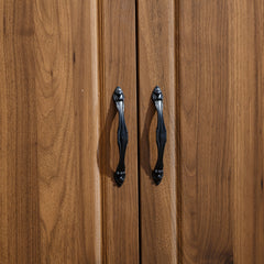 3 Door Wardrobe Closet Armoire Storage Cabinet WD-116 Golden 0ak