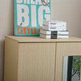 Wardrobe Closet with Mirror Storage Cabinet WD-114