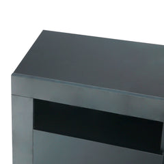Black TV Stand Media Console SMT-TS011 BLACK