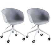 Office Chairs Set of 2 CR-W02 Grey