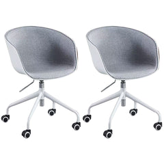 Office Chairs Set of 2 CR-W02 Grey