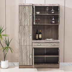 Kitchen Cabinet Storage Pantry Cupboard Sideboard KU-601