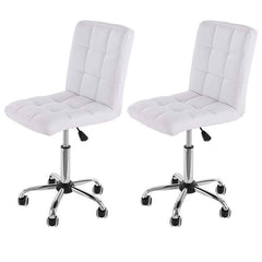 Leather Office Chair Adjustable Counter Chairs (Set of 2) CR-B16