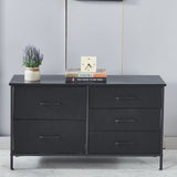 Storage Cabinet 5 Drawers TV Stand OT-119 Black