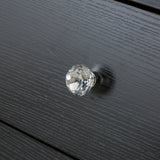 Black Dressing Table with Mirror Furniture DR-12