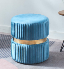 Velvet Ottoman Stool CR-G01