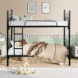 Sturdy Twin-Over-Twin Metal Bunk Bed Frame - Space-Saving Design BD-C03