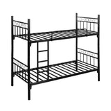 Sturdy Twin-Over-Twin Metal Bunk Bed Frame - Space-Saving Design BD-C03