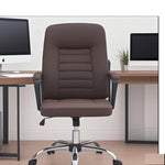 Ergonomic Executive Office Chair BX124 in a modern office setting with dual monitors.