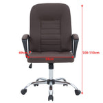 Ergonomic Executive Office Chair BX124 with adjustable height dimensions 100-110cm, seat width 59cm, and back height 69cm.