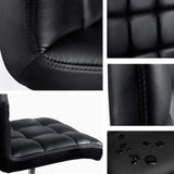 Leather Office Chair Adjustable Counter Chairs (Set of 2) CR-B16