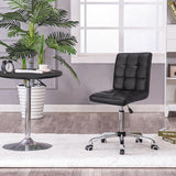 Leather Office Chair Adjustable Counter Chairs (Set of 2) CR-B16