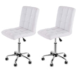 Leather Office Chair Adjustable Counter Chairs (Set of 2) CR-B16