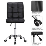 Leather Office Chair Adjustable Counter Chairs (Set of 2) CR-B16