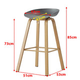 Scandinavian Bar/Kitchen Chair (4 in 1 set) CR-KJ060