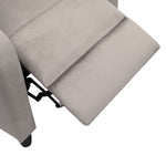 Close-up of the CR-KJ2003 Recliner Chair footrest extended for ultimate relaxation.