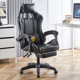 Ergonomic Gaming Chair with Footrest & 180° Recline