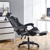 Ergonomic Gaming Chair with Footrest & 180° Recline