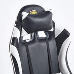 Ergonomic Gaming Chair CR-M2 Black and White Close-up of Headrest and Neck Pillow - ArtisanSA