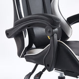 Ergonomic Gaming Chair with Footrest & 180° Recline