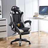 Ergonomic Gaming Chair with Footrest & 180° Recline
