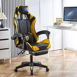Ergonomic Gaming Chair with Footrest & 180° Recline