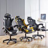 Ergonomic Gaming Chair with Footrest & 180° Recline