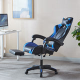 Ergonomic Gaming Chair with Footrest & 180° Recline