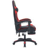 Ergonomic Gaming Chair with Footrest & 180° Recline