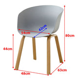 Dining Chairs Set of 4 CR-W03 Black