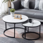 Nesting Coffee Table CT-002 White Modern Furniture Set - ArtisanSA