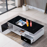 Modern Wood Coffee Table -White & Black CT-288