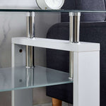 Two Tier Rectangular Glass Coffee Table A105