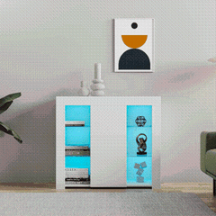 Modern Sideboard Cabinet with LED Lighting -SMT-UK0163