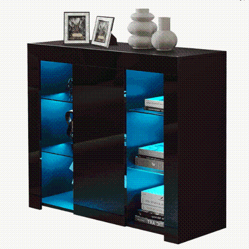 Modern Sideboard Cabinet with LED Lighting -SMT-UK0161