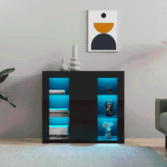 Modern Sideboard Cabinet with LED Lighting -SMT-UK0162