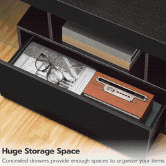 Modern TV Stand Media Console with LED Light and Remote Control SMT-TS0023