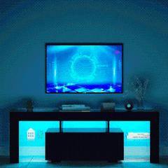 Modern TV Stand Media Console with LED Light and Remote Control SMT-TS0025