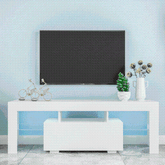 Modern TV Stand Media Console with LED Light and Remote Control SMT-TS0027