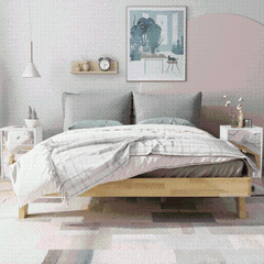 Elegant mirrored bedside nightstand with drawer - modern furniture4