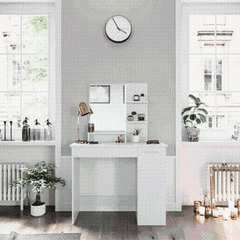 Dressing Table Cabinet with Makeup Mirror - SHI13SA0