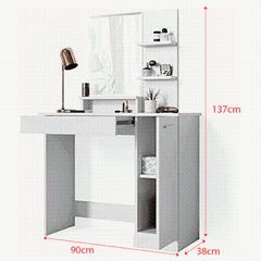 Dressing Table Cabinet with Makeup Mirror - SHI13SA3